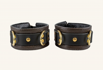 Steam Punk Ankle Cuffs | ASLAN Leather